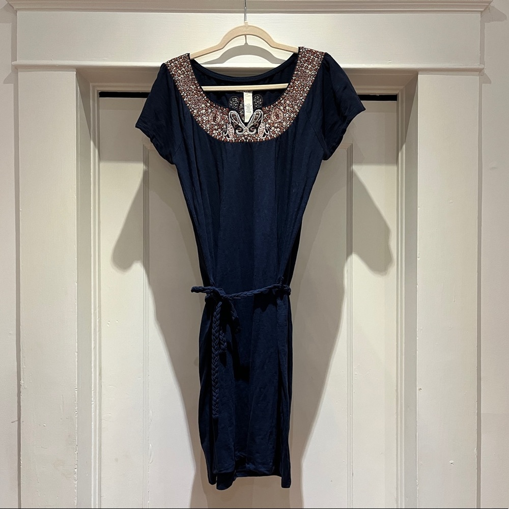 Lucky Brand navy short sleeve dress